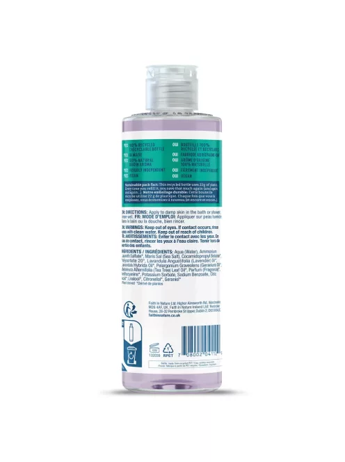 Faith in Nature Tusfürdő, Levendula és Geránium 400ml
