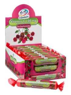   1x1 Vitaday C-Vitamin Szőlőcukor Cseresznyés Rágótabletta 17 db