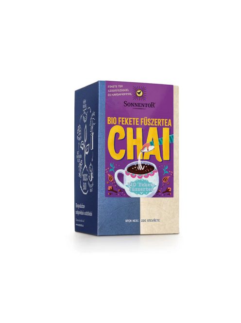 Sonnentor Bio filteres Fekete Fűszertea Chai 18db 