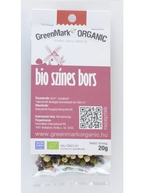 Greenmark Bio színes bors 20 g