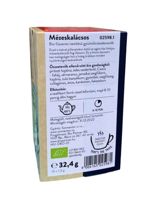 Sonnentor Bio Mézekalácsos - filteres 32,4 g 