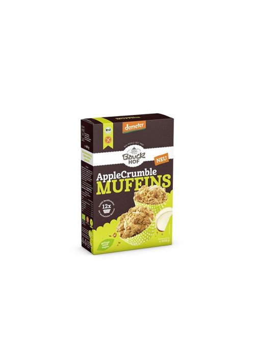 Bauckhof Bio almás-crumble muffinkeverék, gluténmentes, demeter 400g 