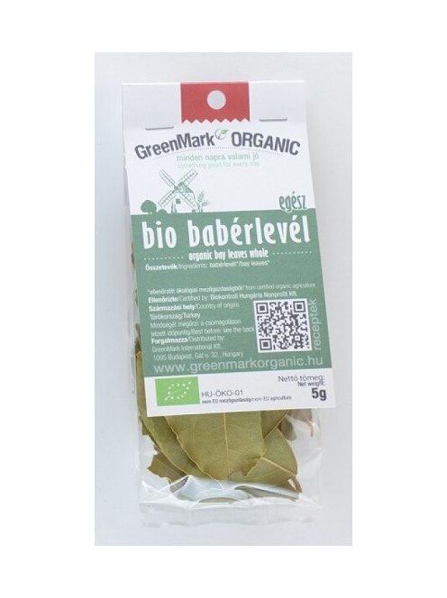 Greenmark Bio Babérlevél Egész 5 g