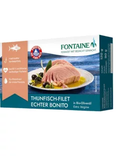 Fontaine Csíkoshasú tonhal bio olívaolajban 120g
