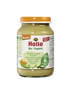 Holle Bio Burgonya, borsó cukkinivel, Demeter 190 g 