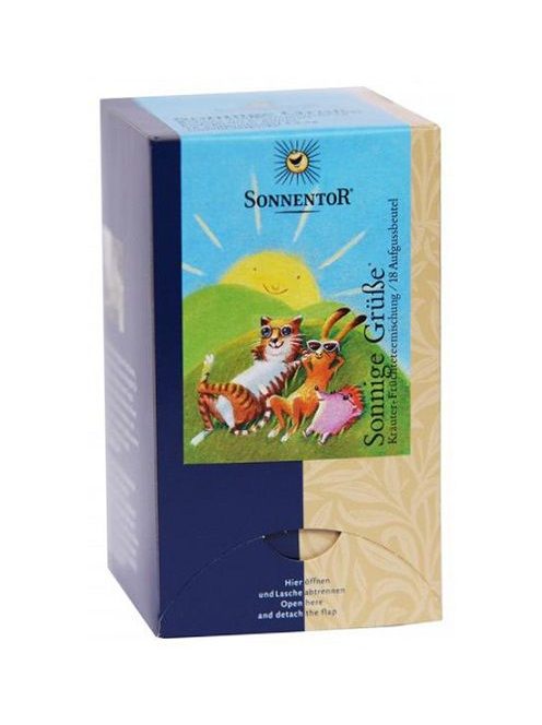 Sonnentor Bio adagoló dobozos tea, Napos Üdvözlet tea 20 filter