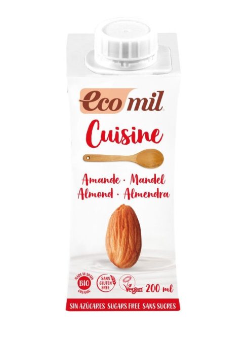 EcoMil Bio mandula főzőalap (főzőtejszín) 200 ml 