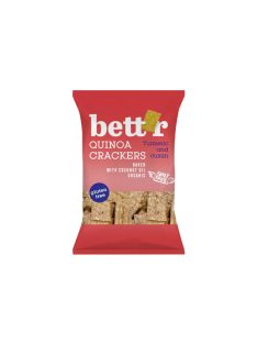 Bett'r Quinoa Crackers Kurkuma és kömény100g 