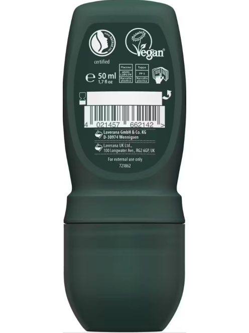 lavera Men Sensitive golyós dezodor, vegán, 2025-ös formula 50 ml
