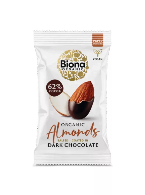 Biona BIO Étcsokoládéval bevont pörkölt mandula 30g