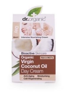   Dr. Organic Bio Kókuszolaj, Nappali krém bio szűz kókuszolajjal 50 ml