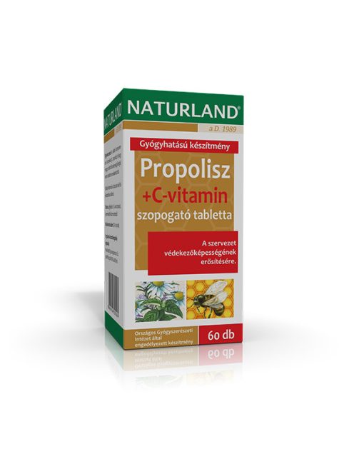 Naturland Propolisz+C-Vitamin Szopogató Tabletta 20 db