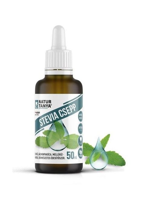 Dr. Natur - Stevia csepp (Édesfű, Jázminpakóca) 50 ml -- készlet erejéig, a termék lejárati ideje: 2025.02.13