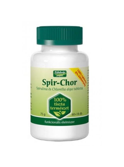 Zöldvér Spir-Chor Tabletta 100%-os 60+18 db