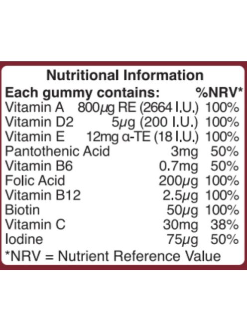 H&B Multivitamin Felnőtt gumivitamin 30 db 