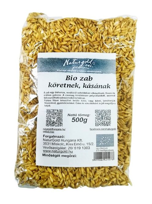 Naturgold Bio Zab Köretnek, Kásának, Hántolt 500 g