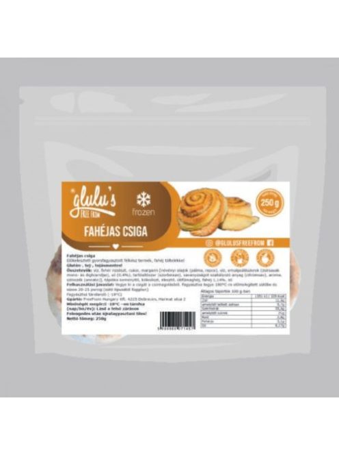 Glulu freefrom Fahéjas Csiga 250 g