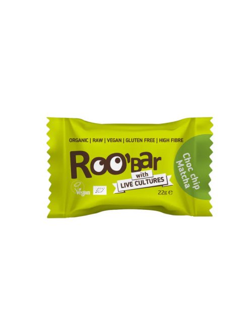 Roobar Bio nyers Energiagolyó Matcha-Csoki 22 g 