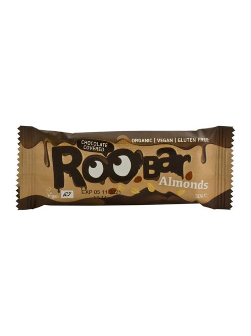 Roobar Bio Csokoládés Mandula szelet 30 g 