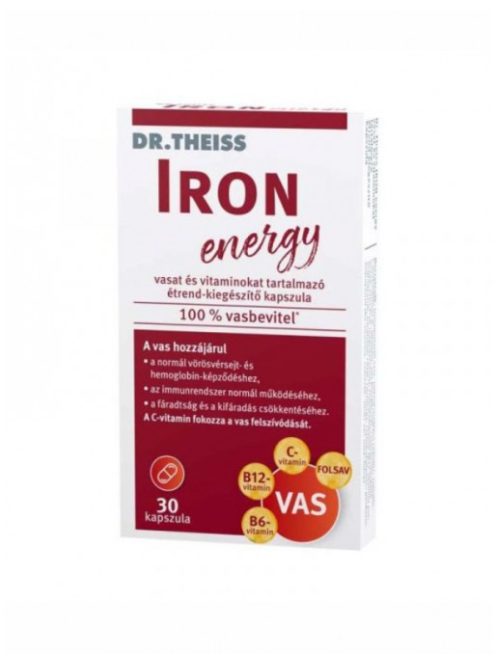 Dr. Theiss Iron Energy Vas +vitamin Kapszula 30 db