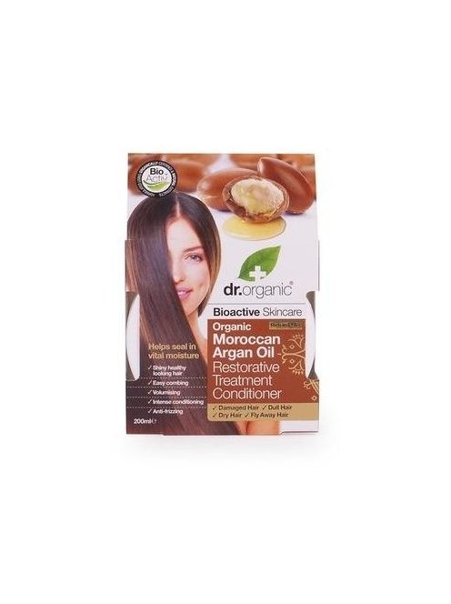 Dr. Organic Bio Argán olaj, Regeneráló hajpakolás 200 ml