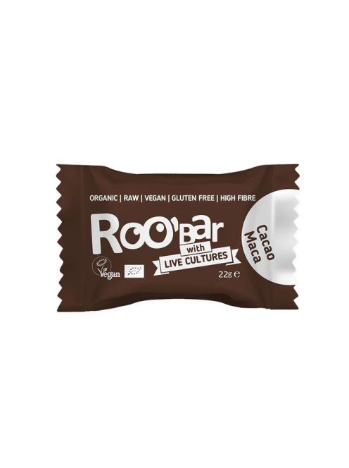 Roobar Bio nyers Energiagolyó Kakaó-Maca 22 g 