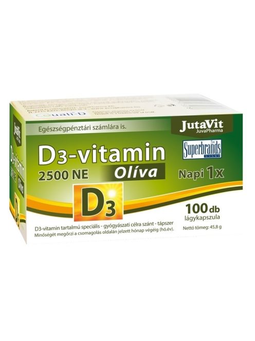 Jutavit D3-Vitamin 3000 NE Olíva Kapszula 100 db