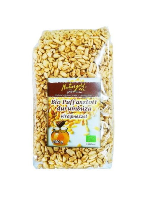 Naturgold Bio Puffasztott Durum Virágmézzel 200 g