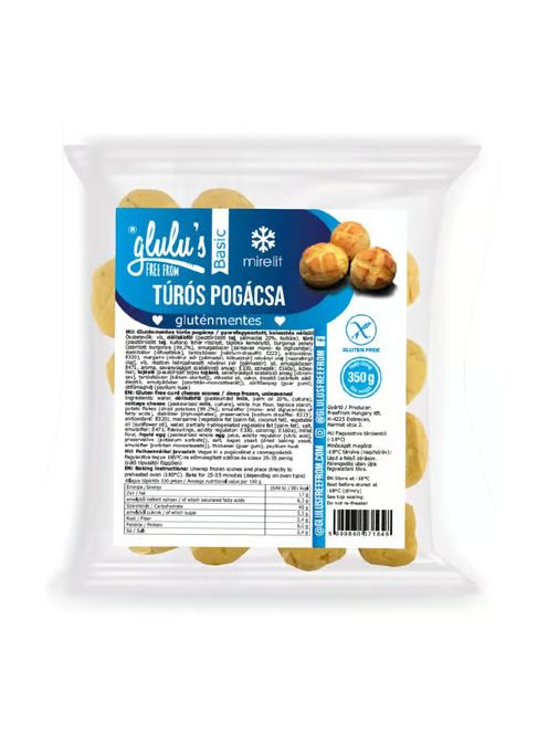 Glulus Freefrom Pogácsa Túrós Gluténmentes Laktózmentes 500 g