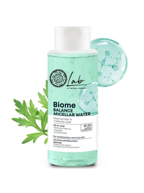 Natura Siberica Lab Biome Kiegyensúlyozó Micellás víz Niacinamid + Szalicilsav 400ml