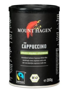   Mount Hagen Bio cappuccino, Fair Trade termék, dobozos, instant 200 g