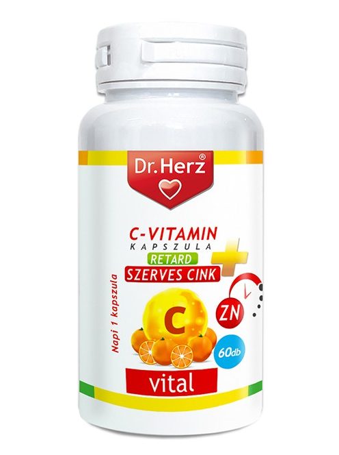 Dr. Herz C-vitamin+Szerves Cink Kapszula 60 db