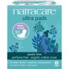 Natracare szárnyas betét, ultra hosszú 10 db Natracare szárnyas betét, ultra hosszú 10 db